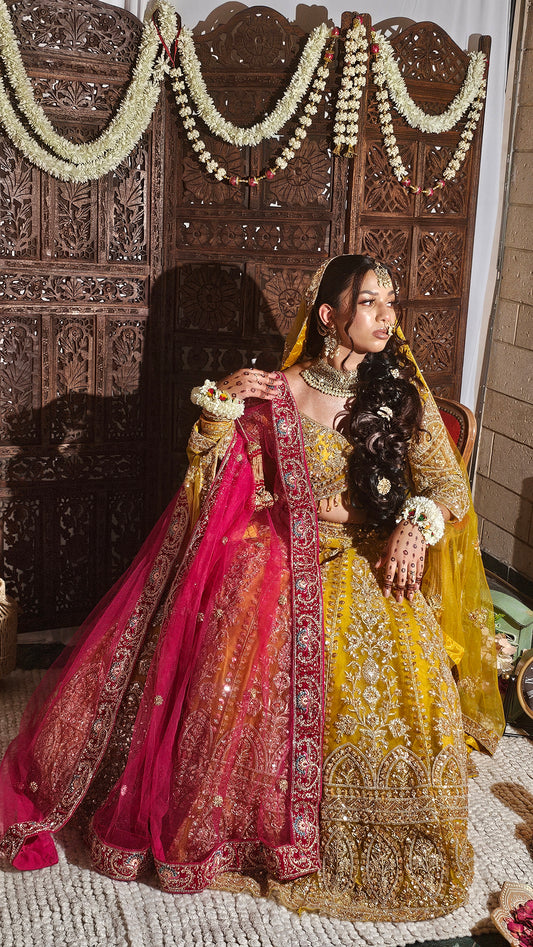 Full Sleeves Blouse & Lehenga Set