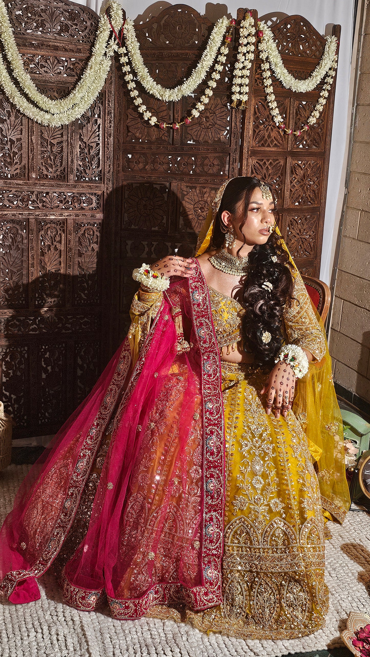 Full Sleeves Blouse & Lehenga Set