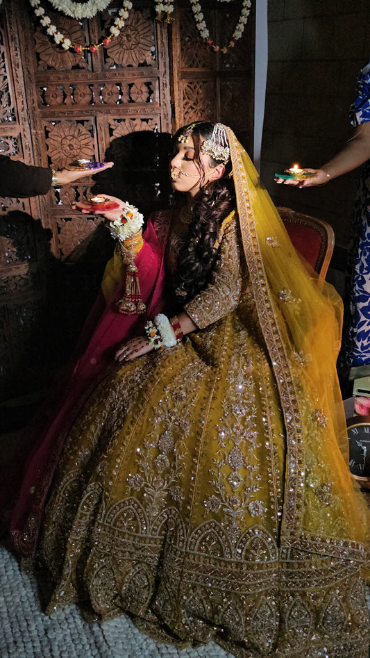 Full Sleeves Blouse & Lehenga Set